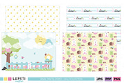 Spring Digital Paper Pack, a Pattern Graphic by Lapeticrafter (Thumbnail 5 of 5)
