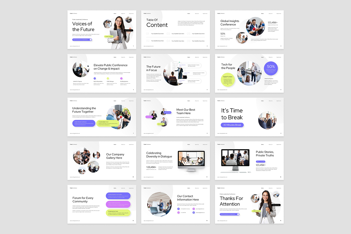 Public Conference Presentation, a Presentation Template by Annora Studio (Photo 6 of 7)