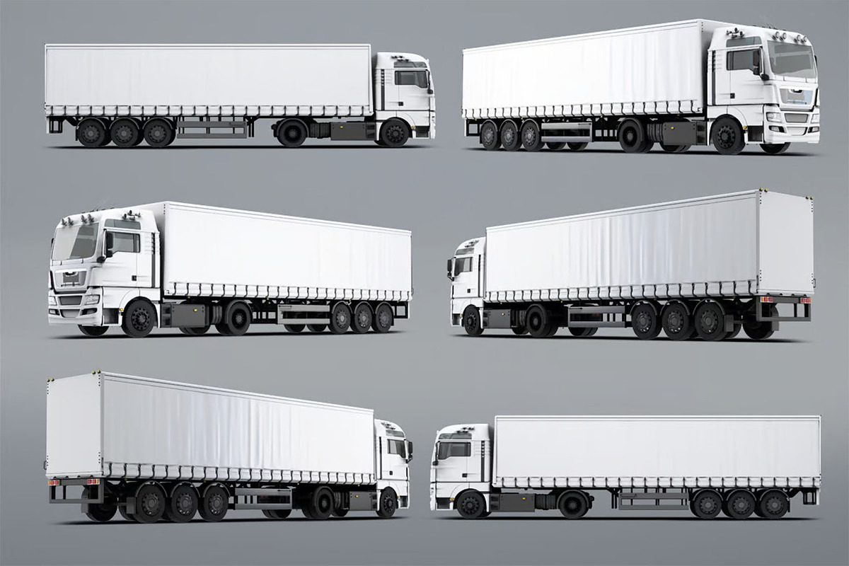Trucks Mock-Up, a Product Mockup by DesignRushMarket (Photo 7 of 13)