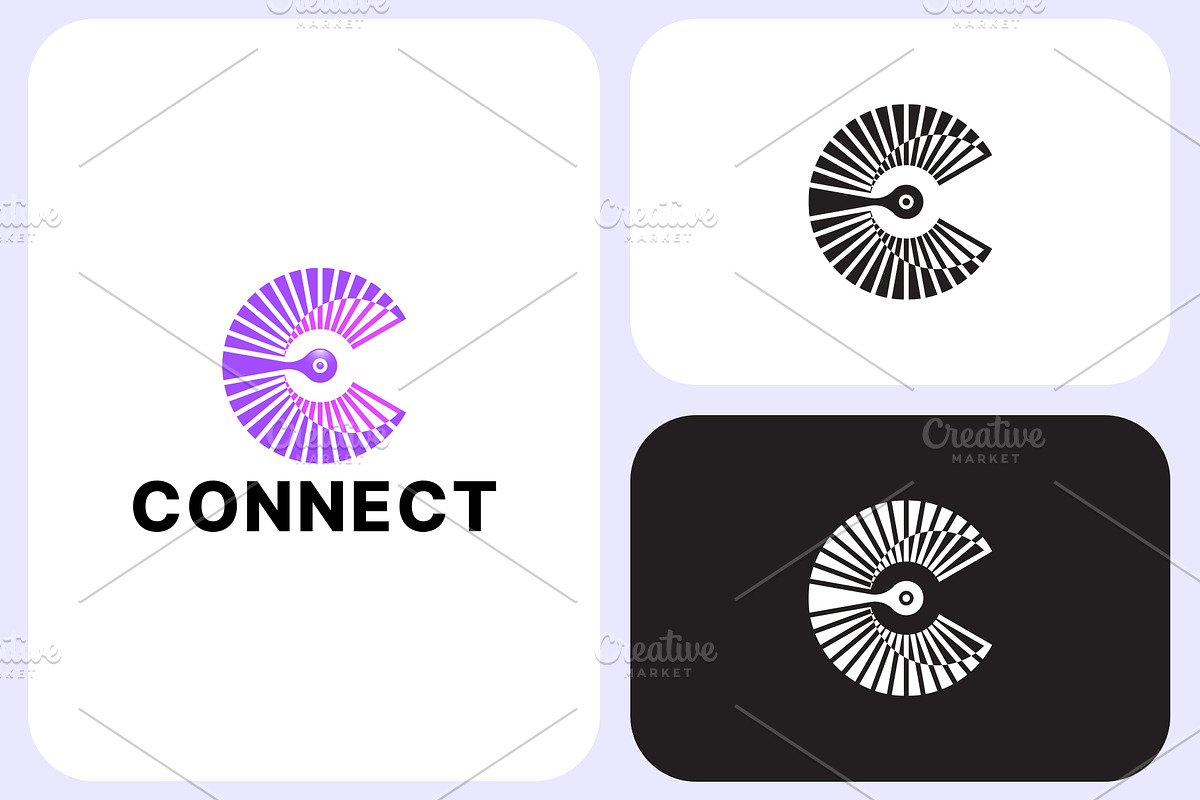 Letter C - Connect Logo Template, a Branding & Logo Template by Graplick (Photo 2 of 3)