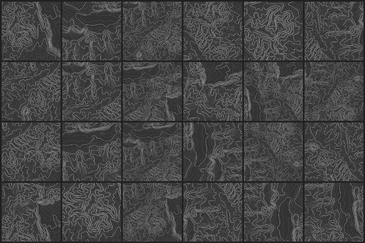 Topographic Maps Vector Bundle, a Texture Illustration by RDShop (Photo 13 of 13)