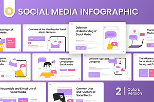 Social Media Infographic Slides, a Presentation Template by Antstheme