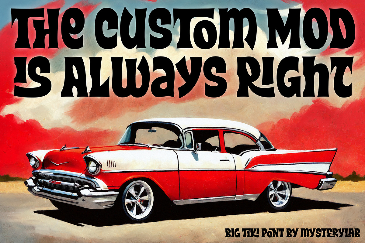 Big Tiki Font, a Sans Serif Font by Mysterylab Designs (Photo 7 of 9)