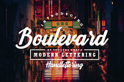 Boulevard - Modern Lettering, a Script Font by Anatadesign (Thumbnail 1 of 10)