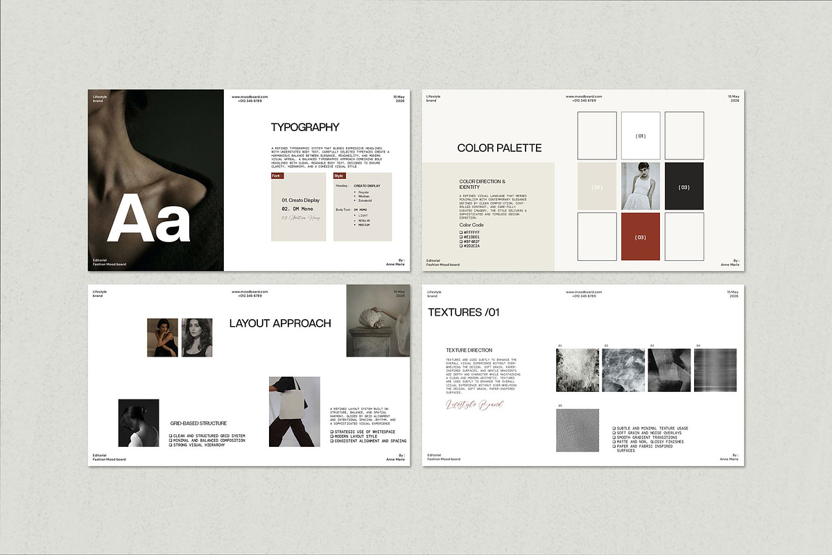 Mood Board Presentation Template, a Presentation Template by Graphpexel (Photo 4 of 7)
