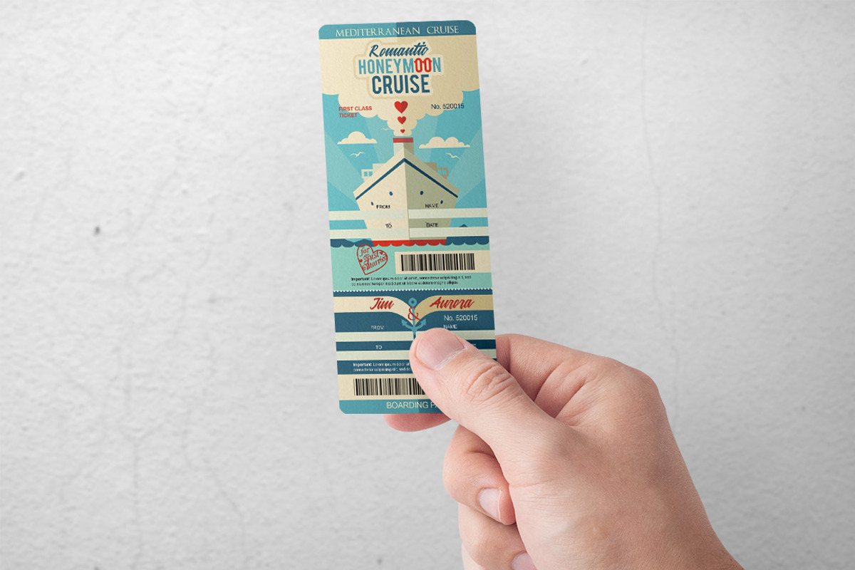 Cruise Invitation Boarding Pass Set, an Invitation Template by Paul Lesser (Photo 3 of 10)