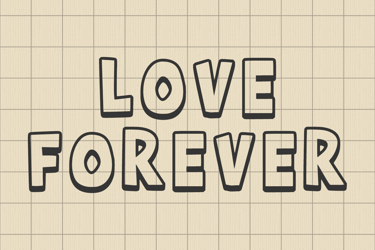 Super Blok outline cartoon font, a Blackletter Font by Fourteen Letter (Photo 2 of 7)