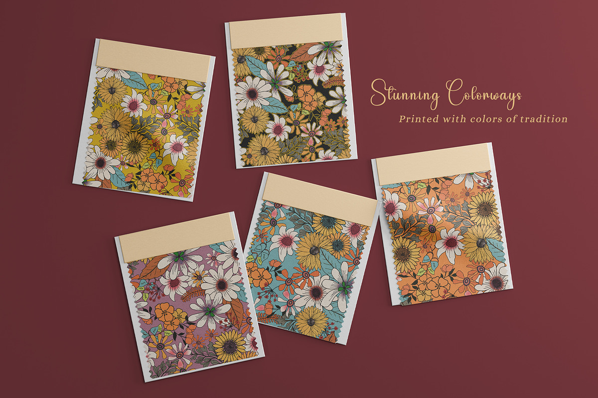 Sunny Meadow Prints & Patterns, a Pattern Graphic by GND ART STUDIO (Photo 2 of 8)