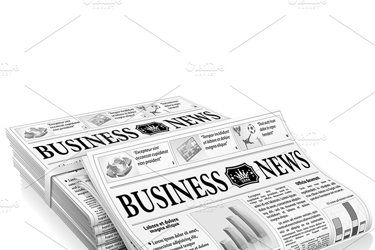 Business News Media Concepts, a Finance Illustration by TAlex (Photo 2 of 6)