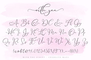 With You // Lovely Script Font, a Script Font by Aldedesign (Thumbnail 11 of 12)