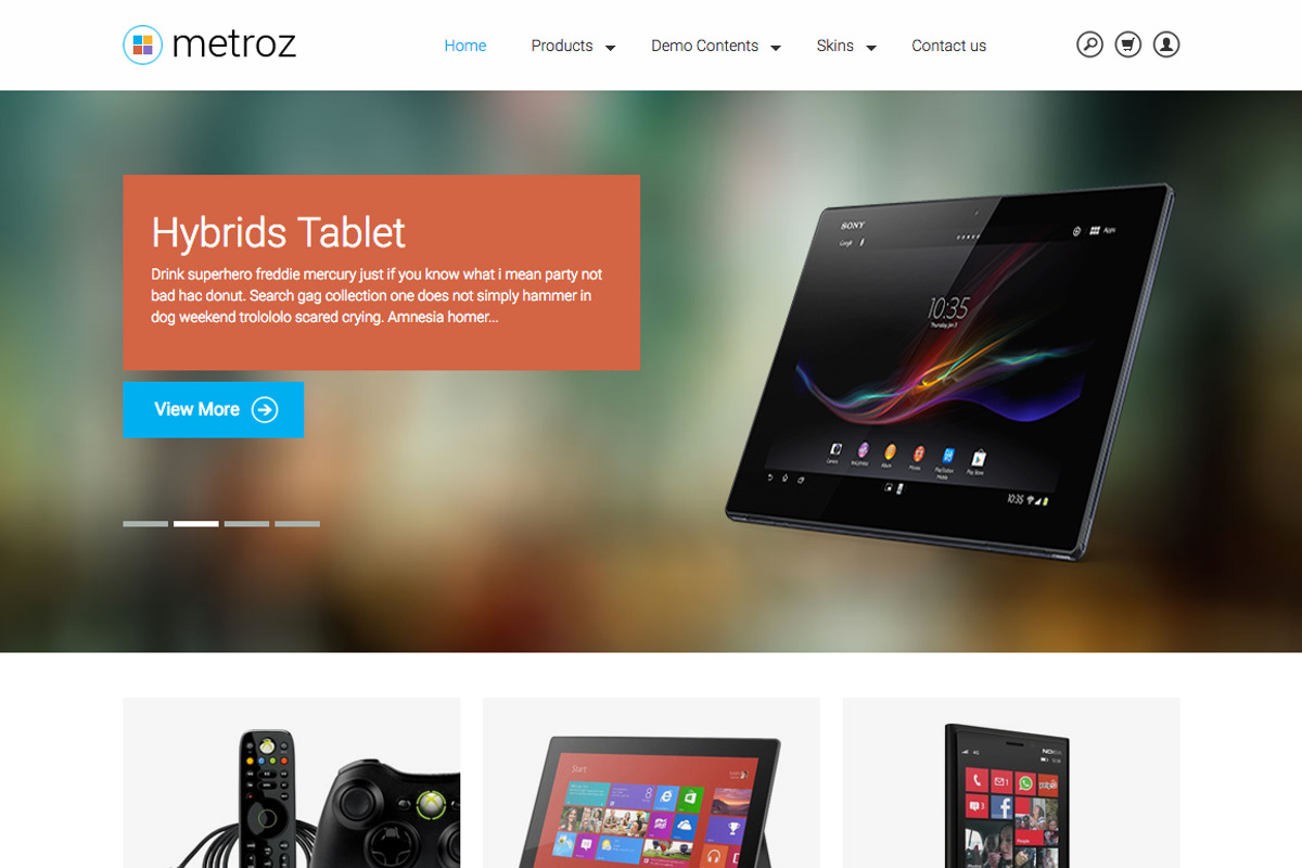 Ecommerce Drupal Theme - TB Metroz, a Websites & App Template by ThemeBrain