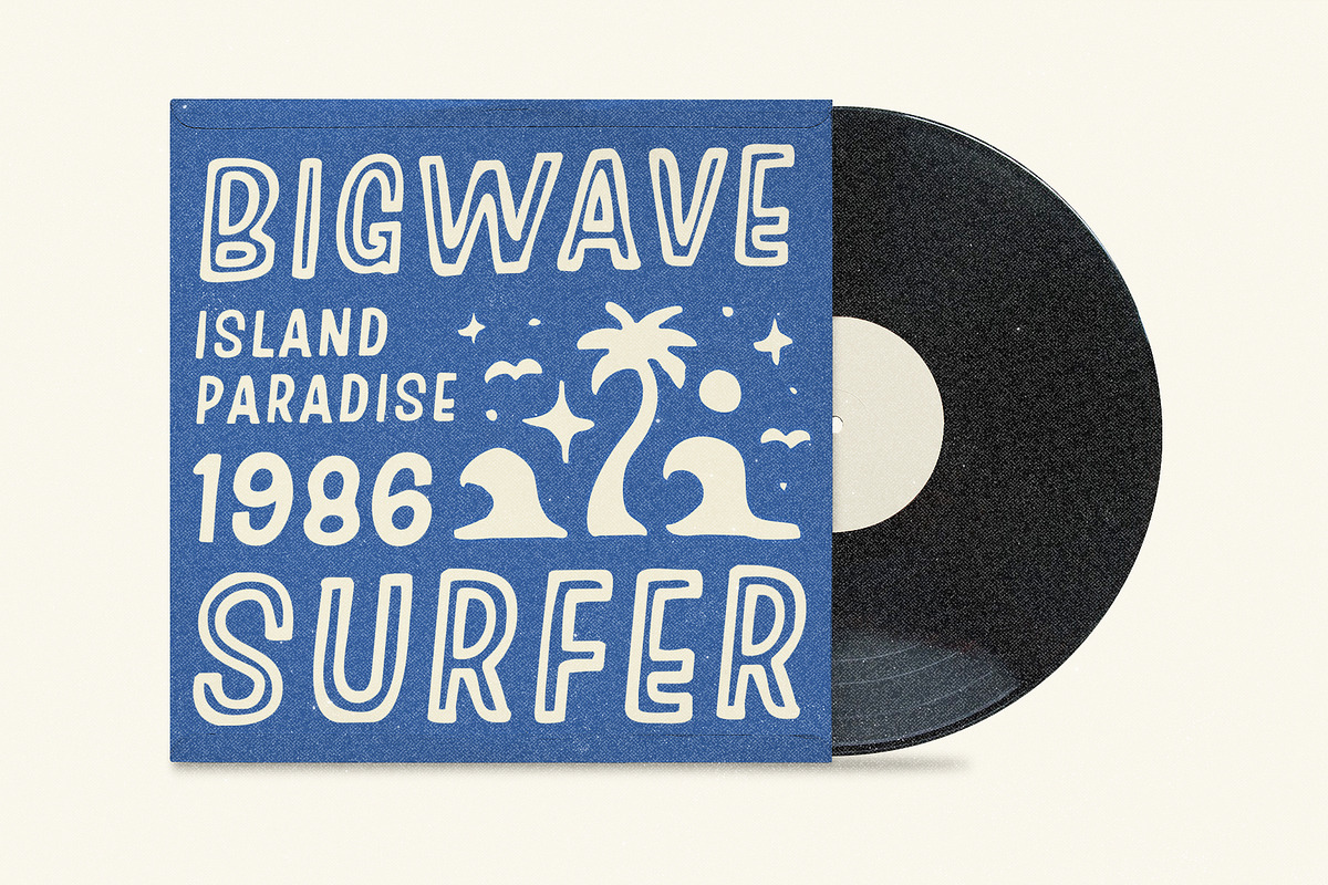 Bigwave Surfer Coastal Island Font, a Handwritten Font by Ayya Studio (Photo 11 of 12)