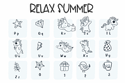 Relax Summer| Symbols Fonts, a Symbol Font by Sirinart (Thumbnail 5 of 12)