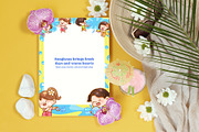 Thai Kids Songkran Splash Digital, a Seasonal Illustration by CreativeValuation (Thumbnail 9 of 11)