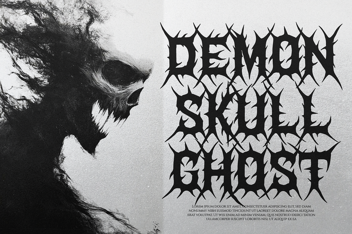 Helvorn | Black Metal Display, a Blackletter Font by Denustudios (Photo 3 of 11)