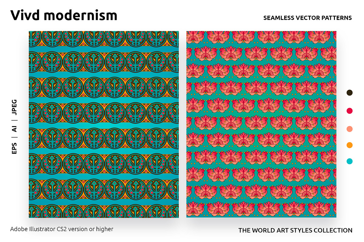 Abstract Modernism Vector Patterns