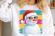 Glitter Christmas Snowman PNG, an Illustration by SinaCreation (Thumbnail 4 of 7)