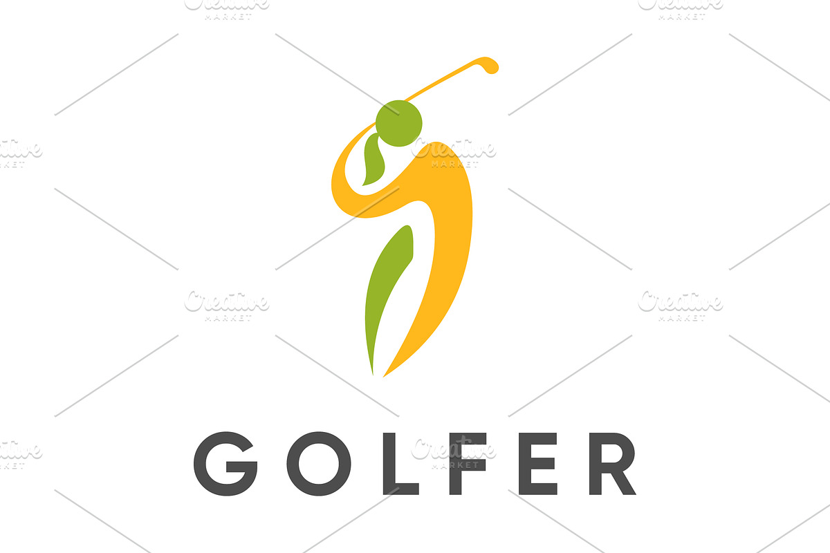 Women Golf Logo Design Illustration, a Branding & Logo Template by yanuart