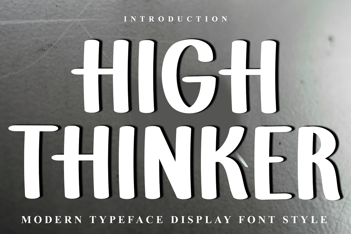 High Thinker, a Serif Font by FreshTypeINK (Photo 1 of 8)