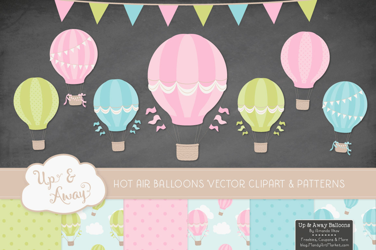 Fresh Hot Air Balloons & Patterns, an Illustration by Amanda Ilkov (Photo 2 of 5)