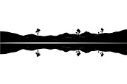 Lake Reflection Silhouette, an Object Graphic by Designer_Momina (Thumbnail 5 of 20)