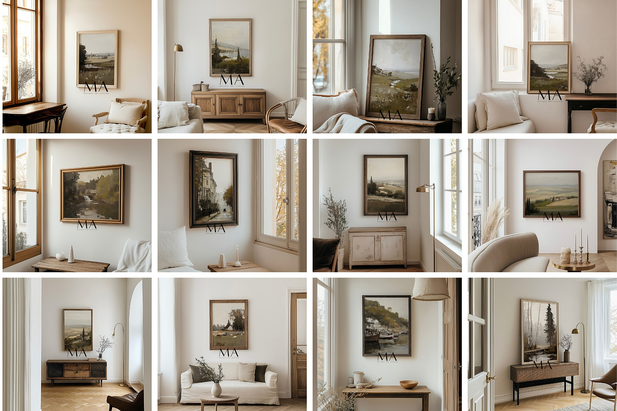600 Frame Mockup Mega Bundle, a Household Mockup by Mockup Art Atelier (Photo 13 of 21)