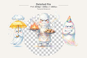 Funny Grumpy Ghost Sublimation PNG, an Illustration by Artnoy (Thumbnail 3 of 8)