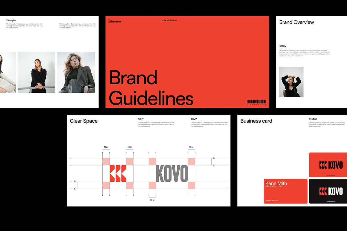 Minimal Brand Guide, a Branding & Logo Template by Devators (Photo 6 of 6)