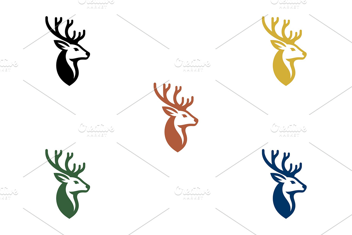 Modern Deer Geometric Logo, a Branding & Logo Template by Vectorium Studio (Photo 3 of 12)