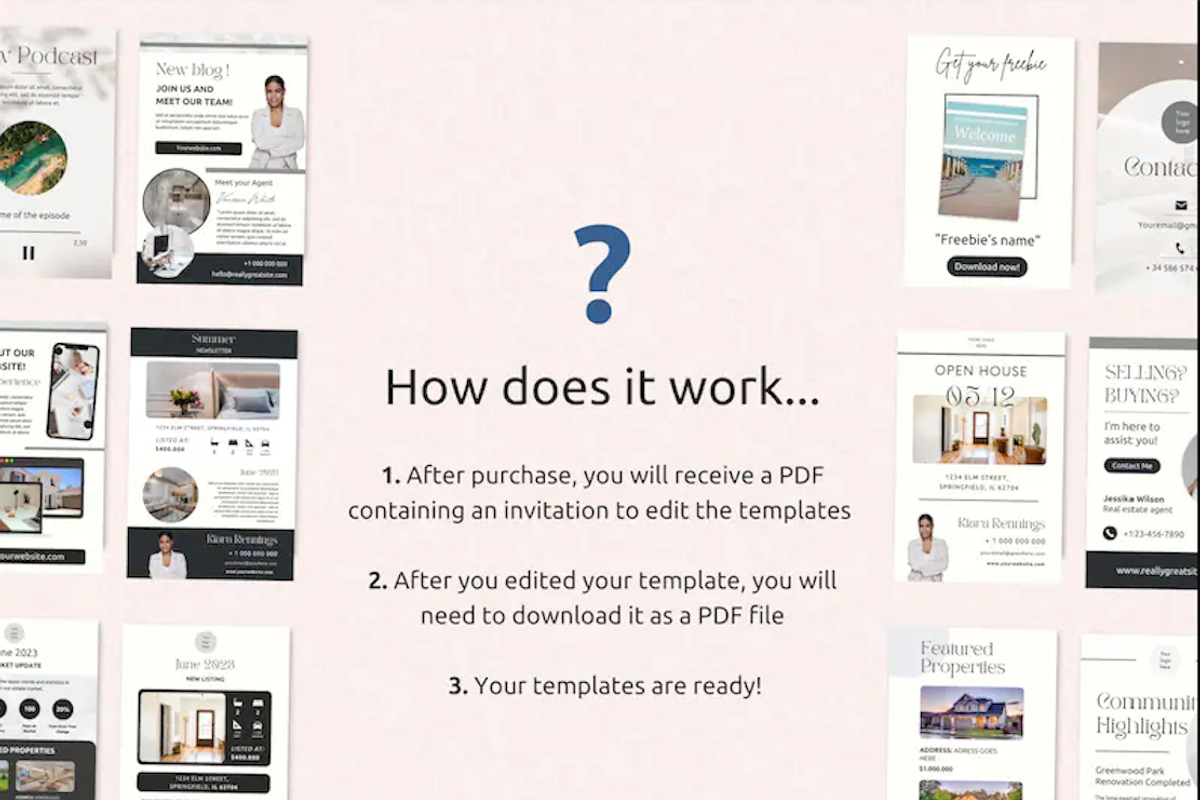 Real Estate Newsletter Template Pack, an Email Template by PittaFinePrint (Photo 4 of 9)