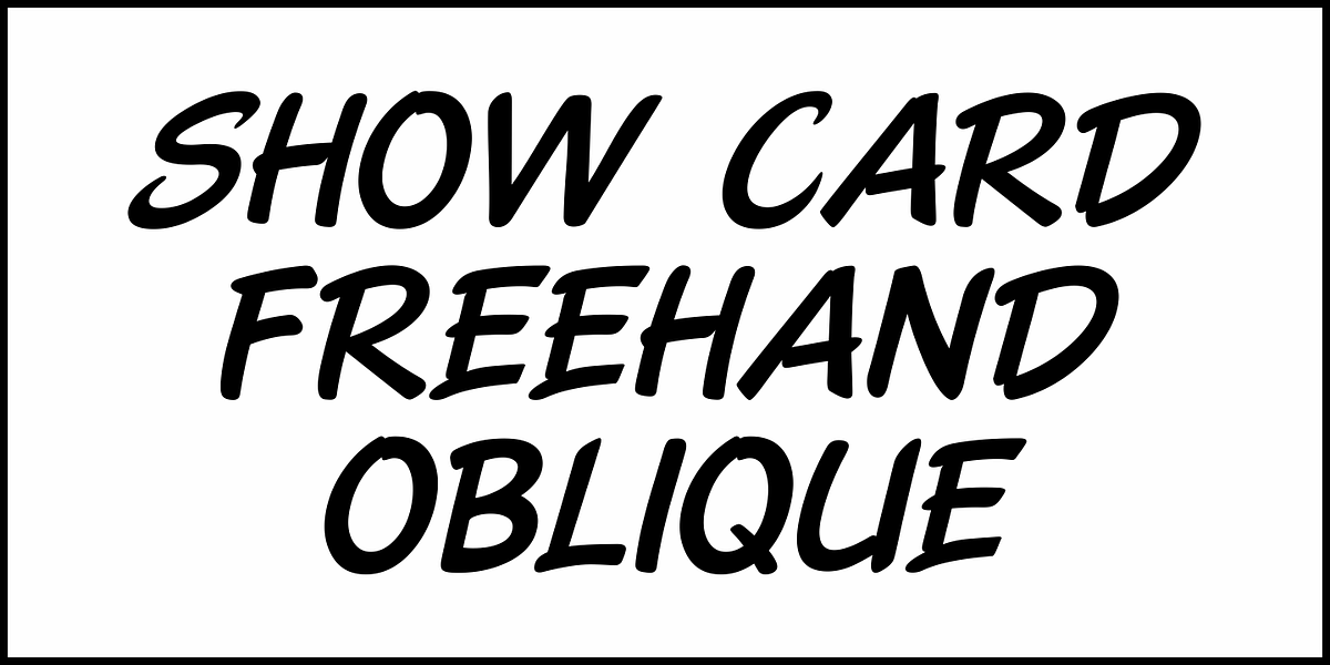 Show Card Freehand JNL, a Handwritten Font by Jeff Levine Fonts (Photo 4 of 5)
