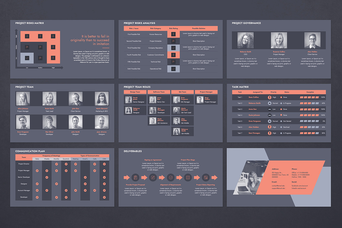 Project Charter Presentation, a Presentation Template by JetzTemplates (Photo 4 of 4)