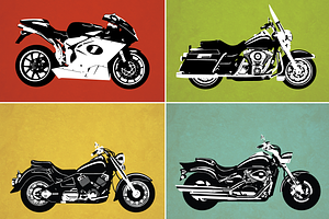 Motorcycle Vector Pack