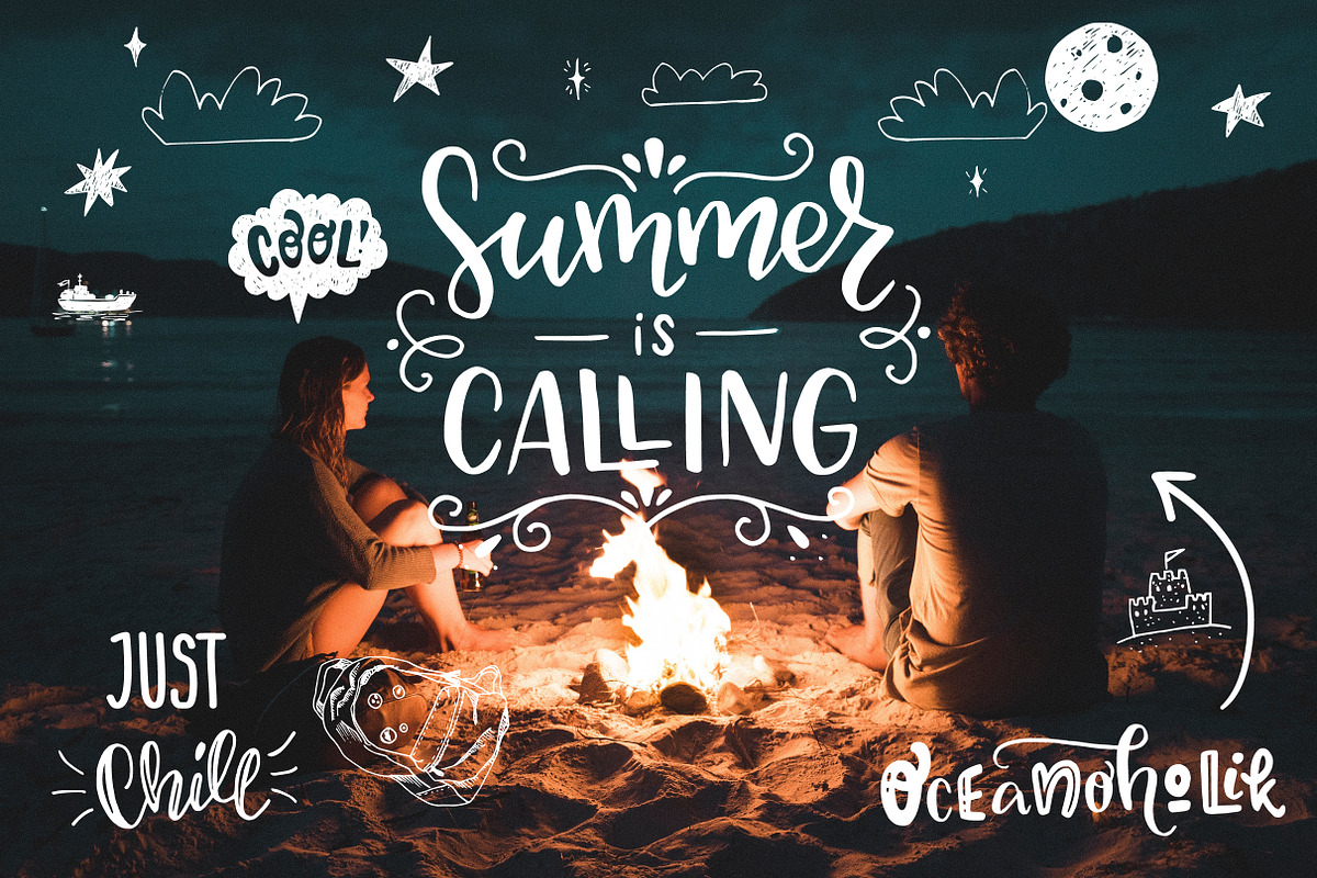 Your Cool Summer Overlays, a Seasonal Illustration by Sketchetarian (Photo 2 of 11)