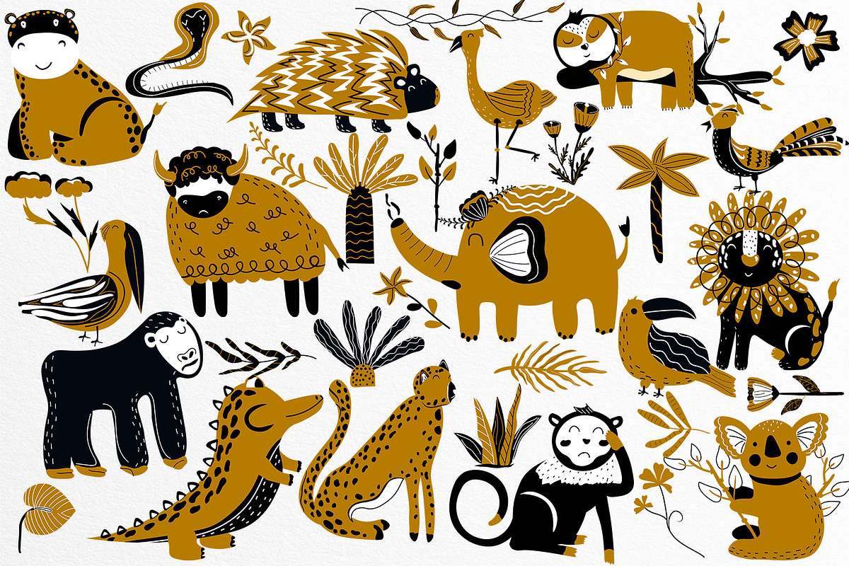 Jungle Animals collection, an Animal Illustration by Usis (Photo 16 of 20)