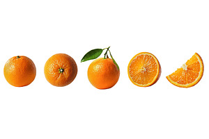 Fresh oranges whole and sliced, a Food & Drink Photo by piter.goskov