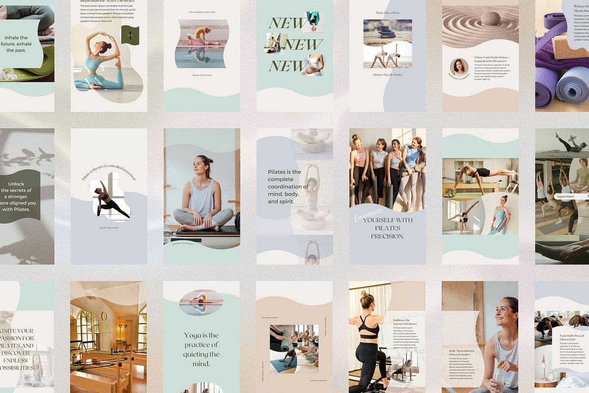 Canva Instagram Templates Yoga