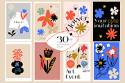 Abstract Floral clip arts & patterns, a Pattern Graphic by PixelAesthetic (Thumbnail 4 of 13)