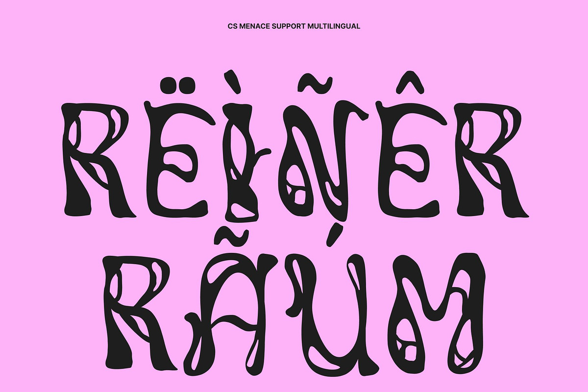 CS Menace – Experimental Font, a Sans Serif Font by Craft Supply Co. (Photo 7 of 8)