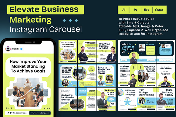 Business Agency | Instagram Carousel preview 5