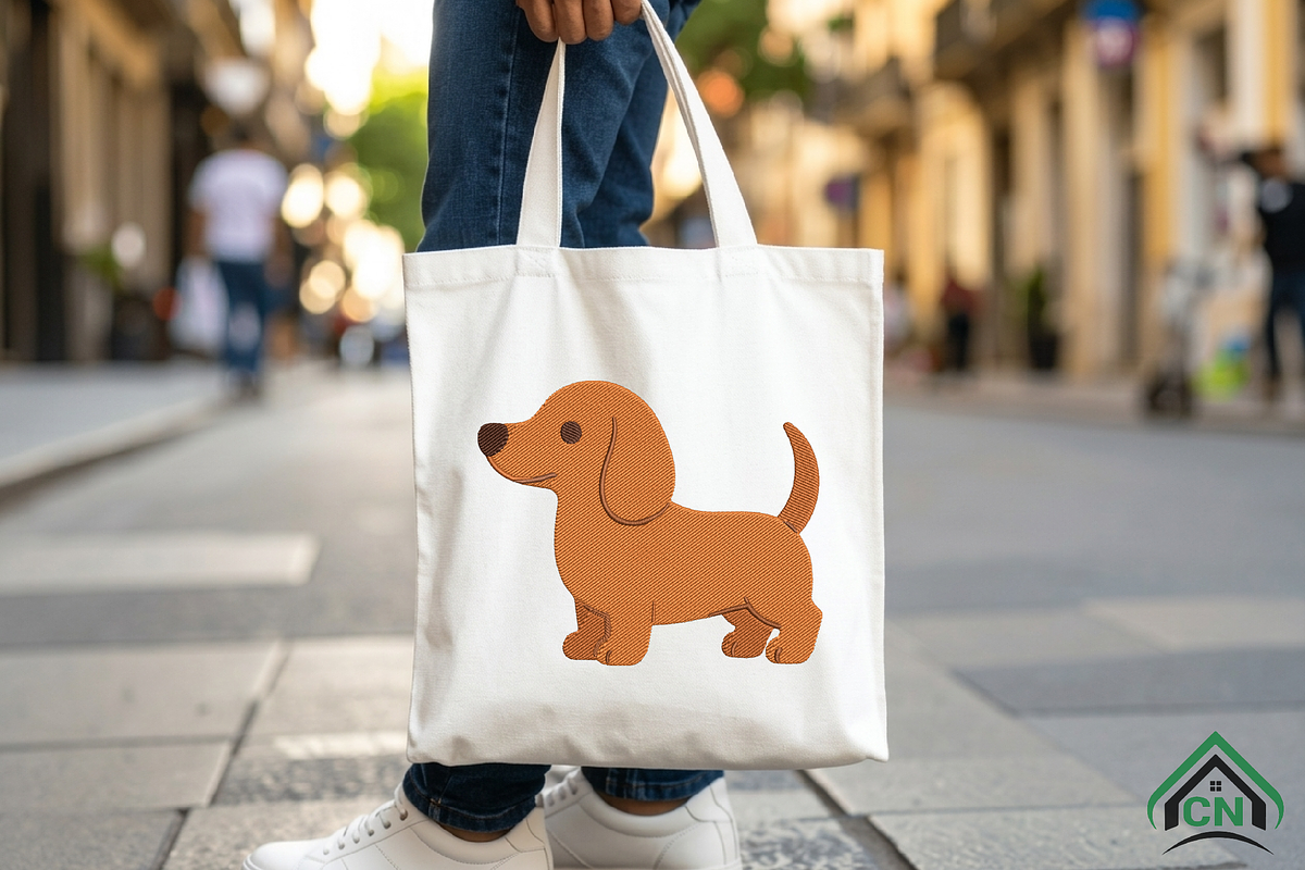 Dachshund Embroidery Design, a Solid Icon by Craft Nest (Photo 6 of 6)