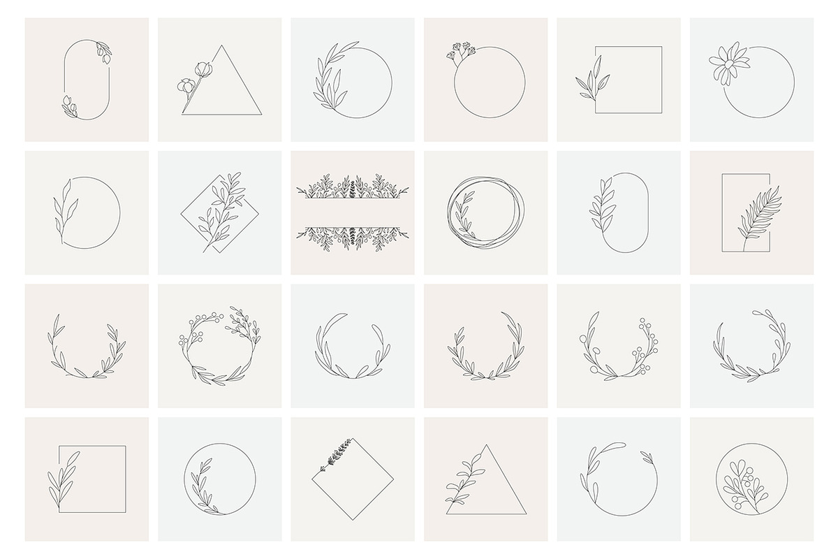 Botanical hand drawn elements, an Outline Icon by mayrum (Photo 3 of 10)