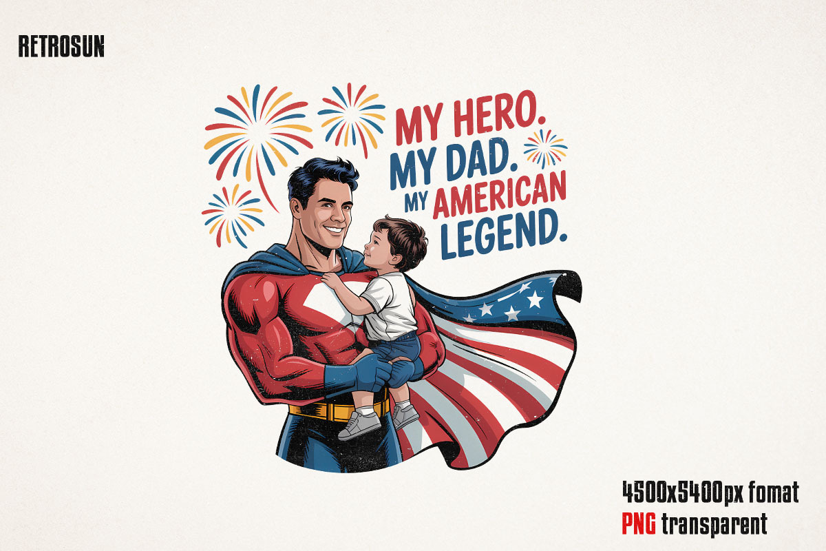 4th of July Father’s Day PNG Bundle, an Object Graphic by GlitterCraft (Photo 38 of 61)