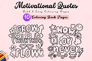 Motivational Quotes Coloring Book, an Education Illustration by Neon Studio (Thumbnail 1 of 4)