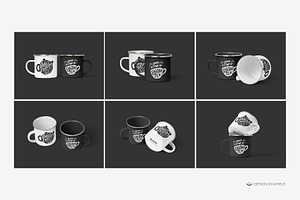 Enamel Mugs Mock-up