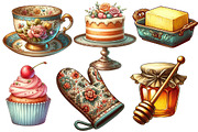 Vintage Baking Sublimation Clipart, an Illustration by Designworld (Thumbnail 3 of 7)