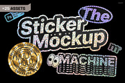 Sticker Mockup Machine Multi-Holo, a Packaging Mockup by Mocku (Thumbnail 2 of 22)