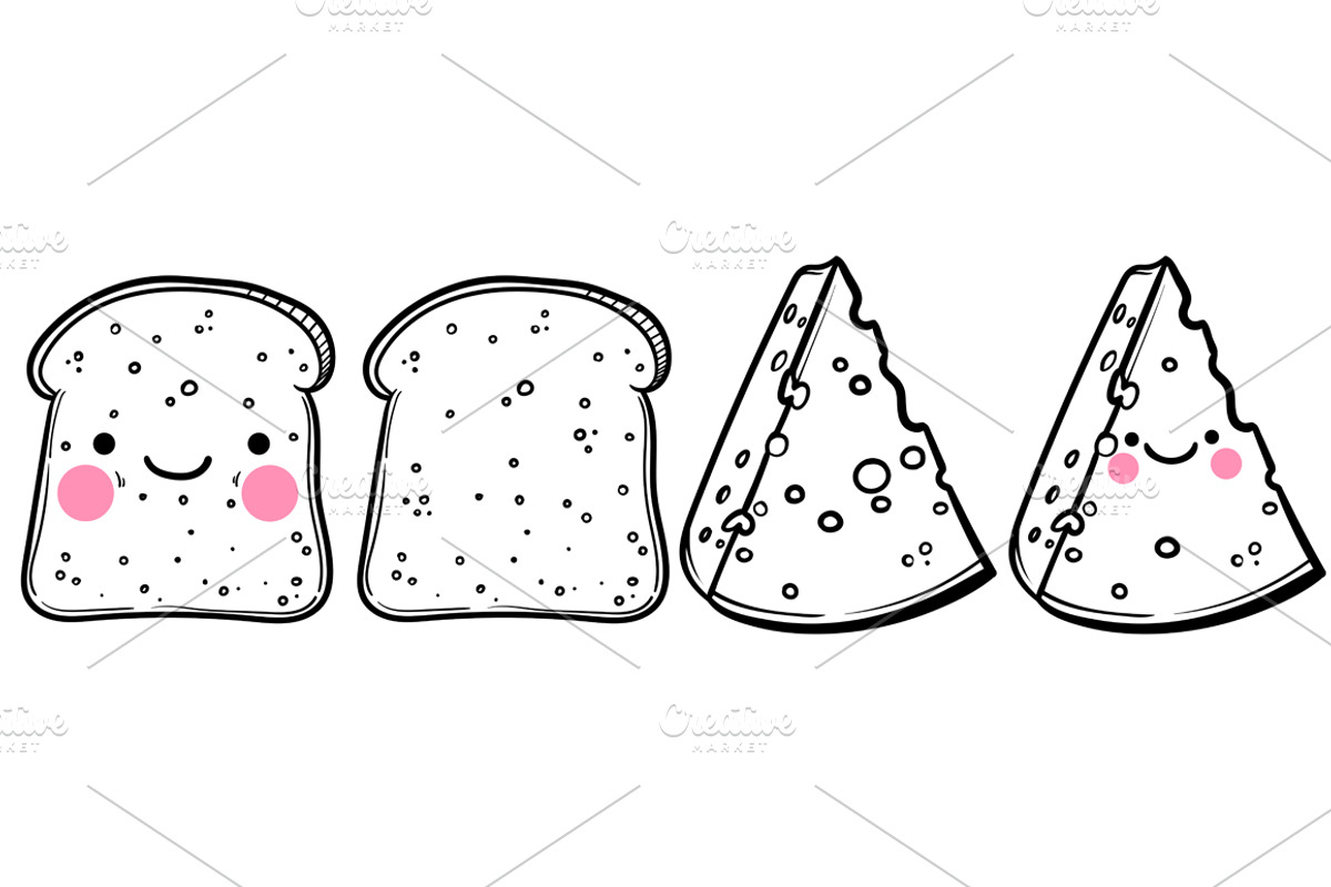Fast food vector set, a Food Illustration by Vavavka (Photo 10 of 10)