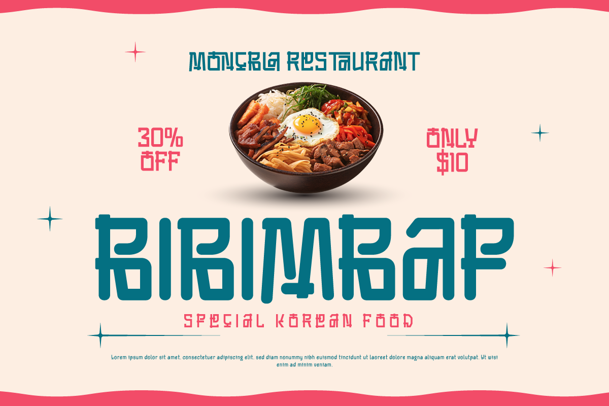 Moncbla - Korean Style Font, a Handwritten Font by twinstd (Photo 4 of 10)