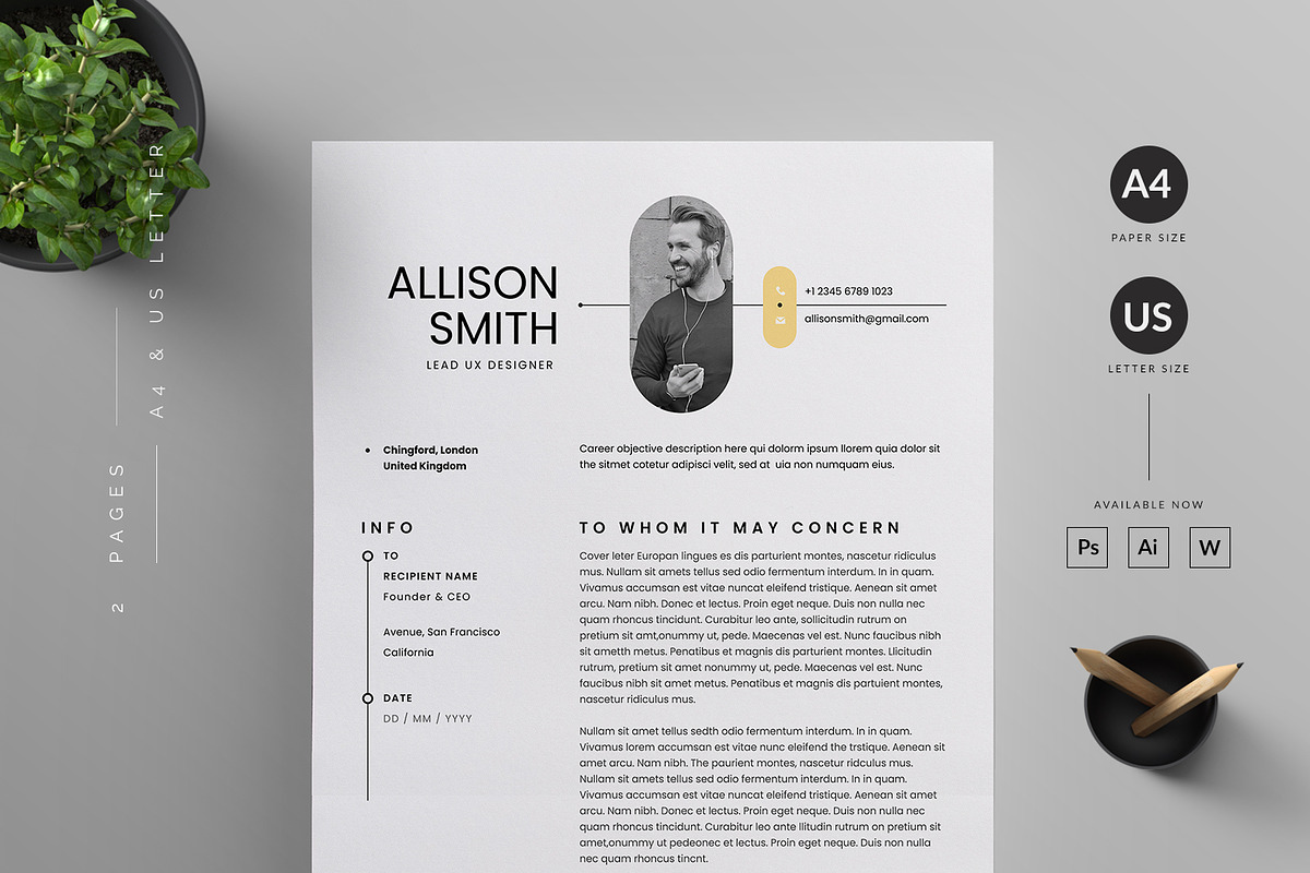 Resume/CV, a Resume Template by Reuix Studio (Photo 4 of 5)